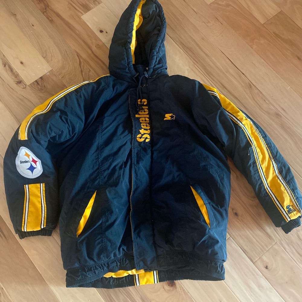 STARTER Vintage Steelers hooded jacket - XL